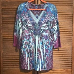 Womens XL multicolor tunic by Apt. 9